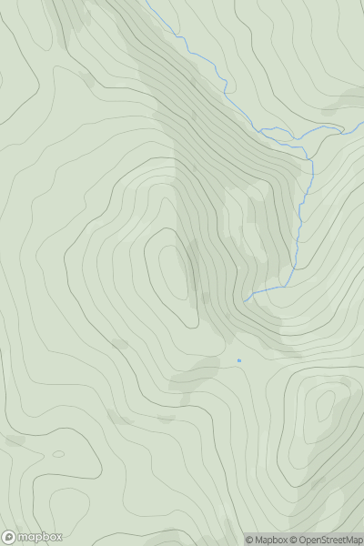 Thumbnail image for Mount Famine showing contour plot for surrounding peak