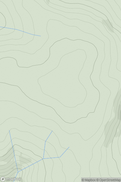 Thumbnail image for Baxton Fell showing contour plot for surrounding peak