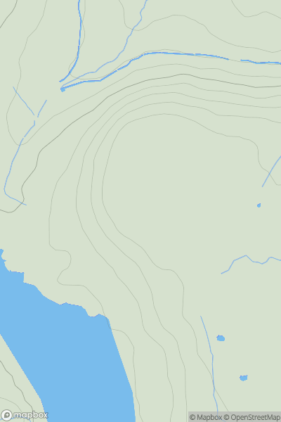 Thumbnail image for Nab Hill showing contour plot for surrounding peak