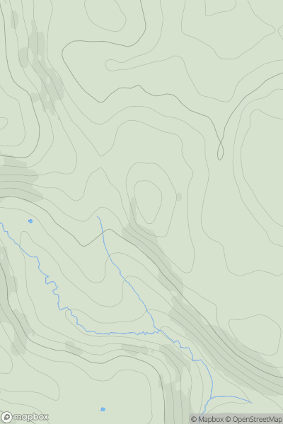 Thumbnail image for Thirkelow Rocks showing contour plot for surrounding peak