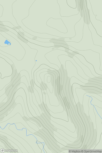 Thumbnail image for Hollins Hill showing contour plot for surrounding peak
