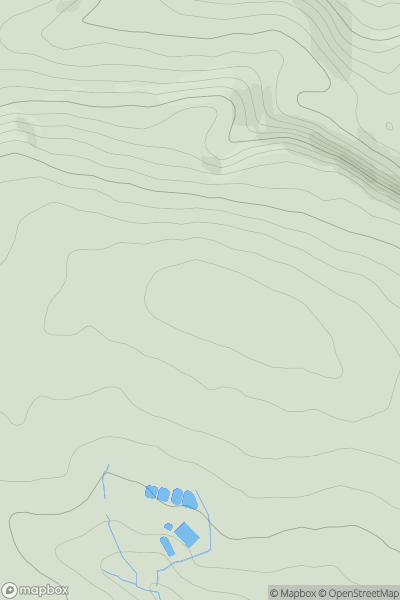 Thumbnail image for Thieveley Pike showing contour plot for surrounding peak