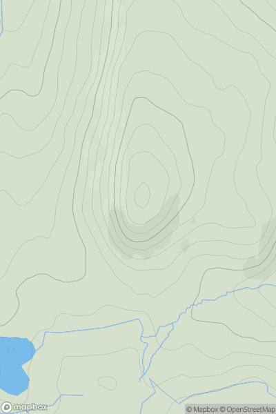 Thumbnail image for Pule Hill showing contour plot for surrounding peak