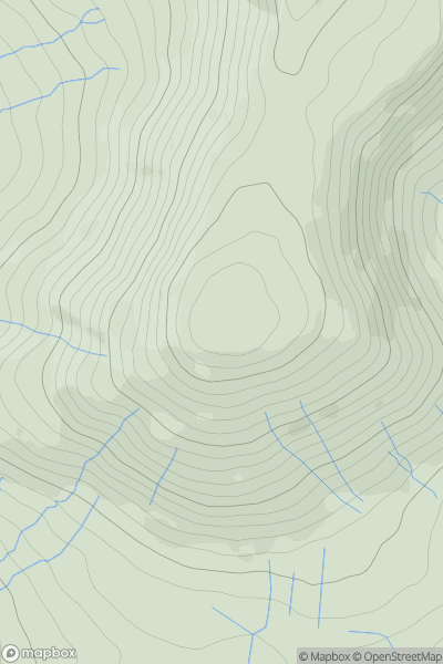 Thumbnail image for Parlick showing contour plot for surrounding peak