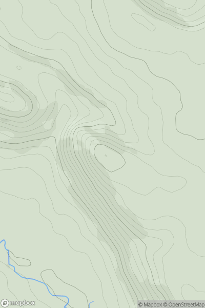 Thumbnail image for High Wheeldon showing contour plot for surrounding peak