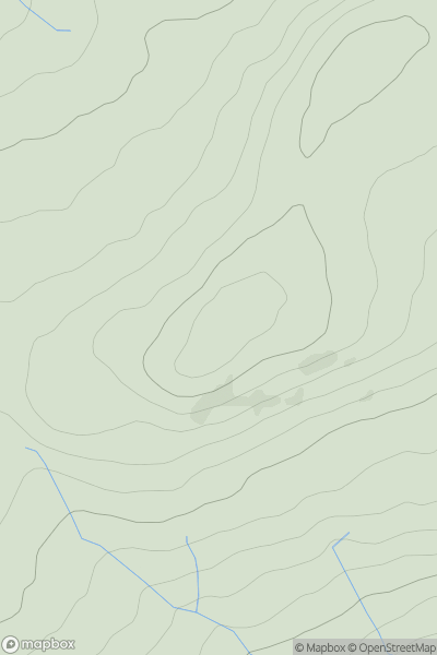 Thumbnail image for Manshead End showing contour plot for surrounding peak