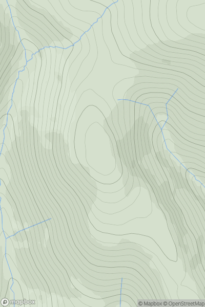 Thumbnail image for Ben Ever showing contour plot for surrounding peak