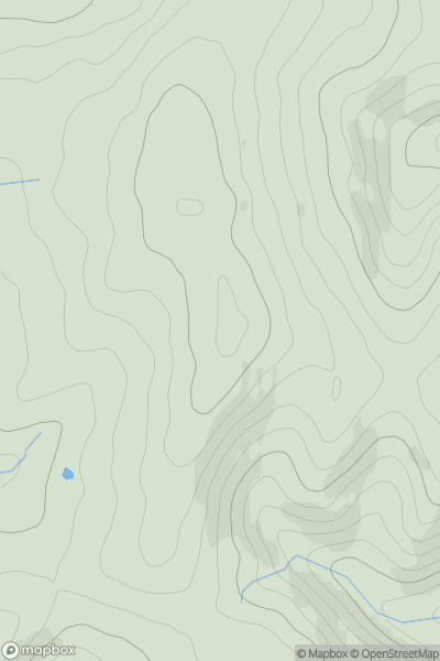 Thumbnail image for Sponds Hill showing contour plot for surrounding peak