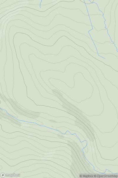 Thumbnail image for Gradbach Hill showing contour plot for surrounding peak