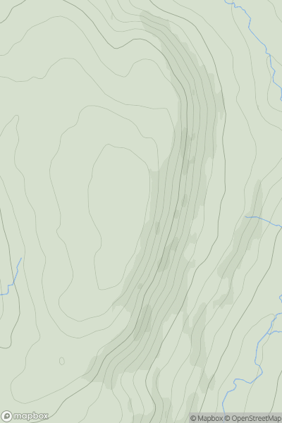 Thumbnail image for Crompton Moor showing contour plot for surrounding peak