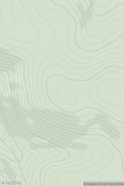 Thumbnail image for Greenforet Hill showing contour plot for surrounding peak