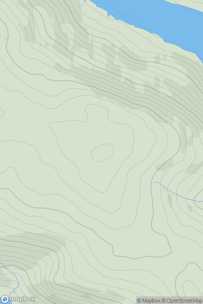 Thumbnail image for Bridge-end Pasture showing contour plot for surrounding peak