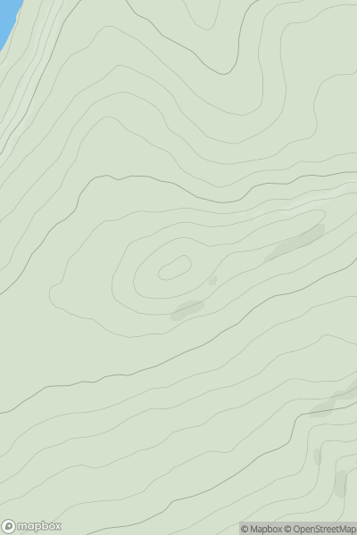 Thumbnail image for Worts Hill showing contour plot for surrounding peak