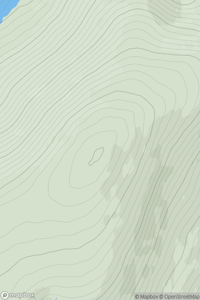 Thumbnail image for Innerdownie showing contour plot for surrounding peak