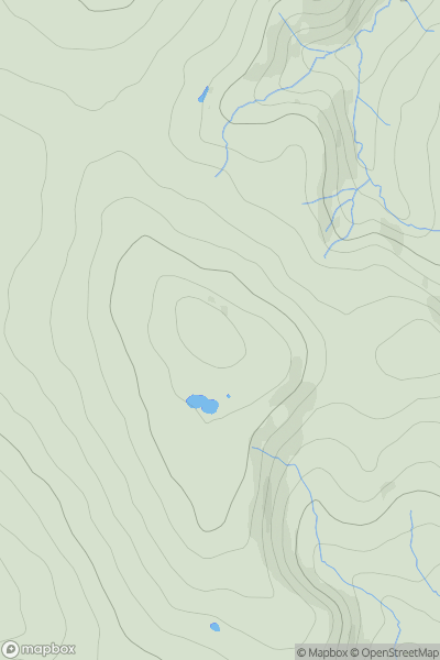 Thumbnail image for Matley Moor (Knarrs) showing contour plot for surrounding peak