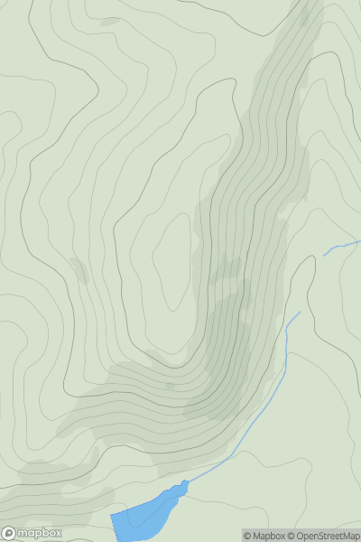 Thumbnail image for Tegg's Nose showing contour plot for surrounding peak