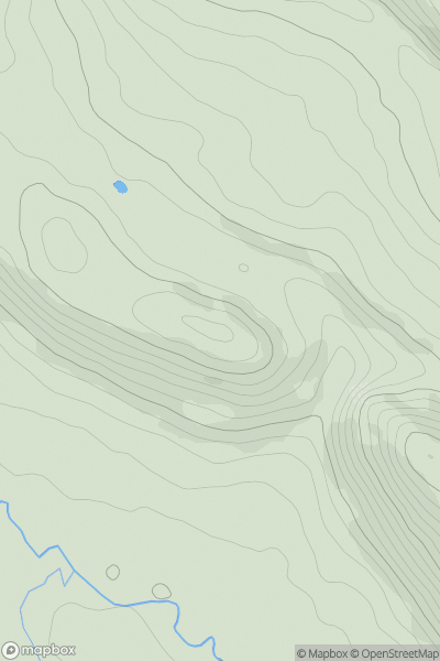 Thumbnail image for Aldery Cliff showing contour plot for surrounding peak