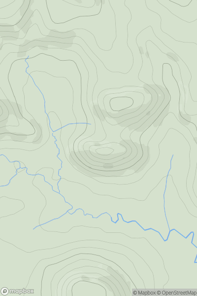 Thumbnail image for Parkhouse Hill showing contour plot for surrounding peak