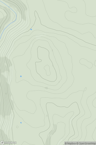 Thumbnail image for Wardlow Hay Cop showing contour plot for surrounding peak