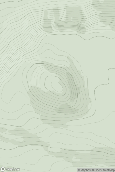 Thumbnail image for West Lomond showing contour plot for surrounding peak