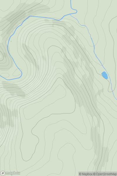 Thumbnail image for Ecton Hill showing contour plot for surrounding peak