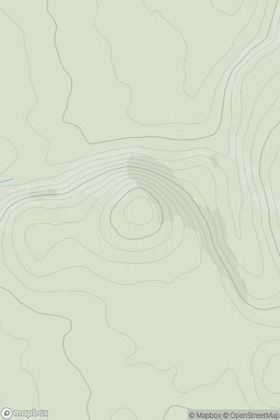 Thumbnail image for Narrowdale Hill showing contour plot for surrounding peak