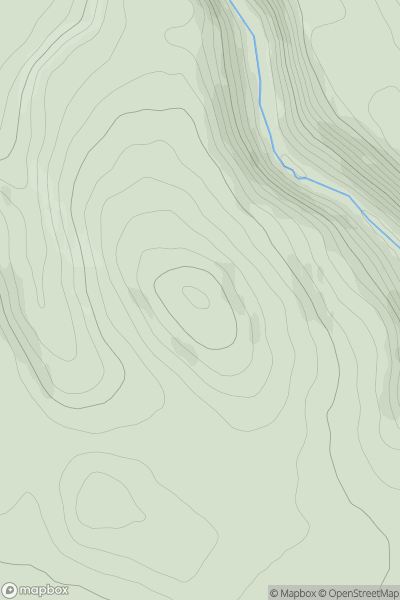 Thumbnail image for Gratton Hill showing contour plot for surrounding peak