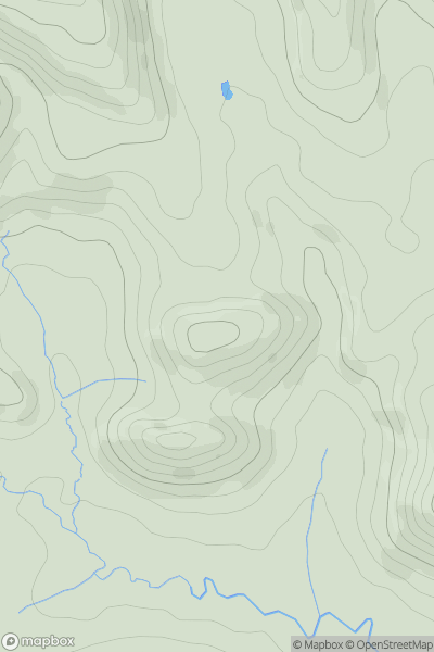 Thumbnail image for Parkhouse Hill North Top showing contour plot for surrounding peak