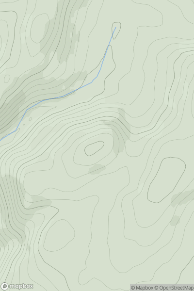 Thumbnail image for Wetton Hill SW Top showing contour plot for surrounding peak