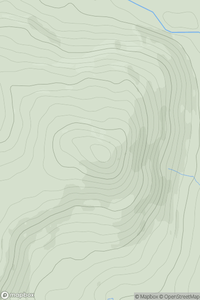 Thumbnail image for Mellor Knoll showing contour plot for surrounding peak