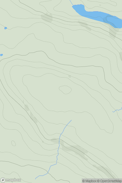 Thumbnail image for Turton Heights showing contour plot for surrounding peak