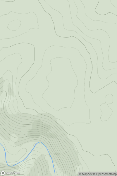Thumbnail image for Wetton Low showing contour plot for surrounding peak
