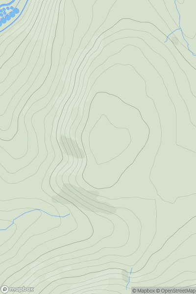 Thumbnail image for Edge End Moor showing contour plot for surrounding peak