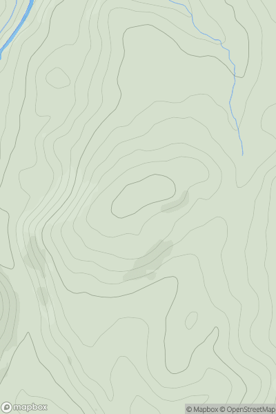Thumbnail image for Gawsworth Common showing contour plot for surrounding peak