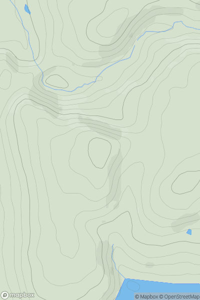 Thumbnail image for Dick Hill showing contour plot for surrounding peak
