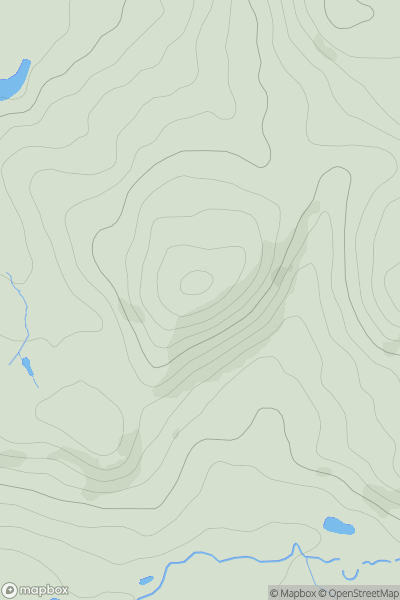 Thumbnail image for Higher Blakelow showing contour plot for surrounding peak