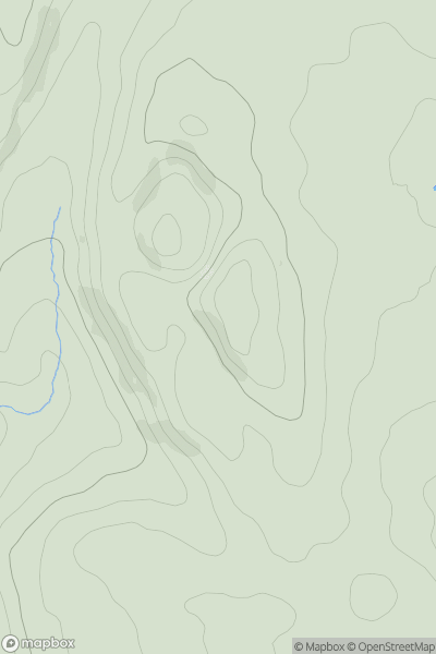 Thumbnail image for Crich Beacon showing contour plot for surrounding peak