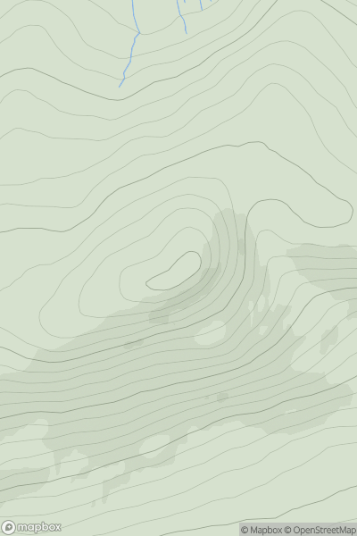 Thumbnail image for Craigowl Hill showing contour plot for surrounding peak