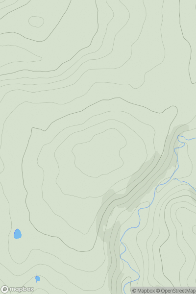 Thumbnail image for Ferny Hill showing contour plot for surrounding peak