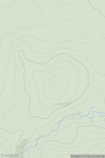 Thumbnail image for Revedge Hill showing contour plot for surrounding peak