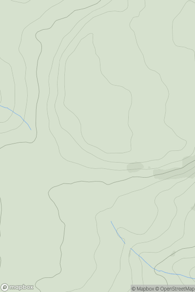 Thumbnail image for Gallows Pole Hill showing contour plot for surrounding peak