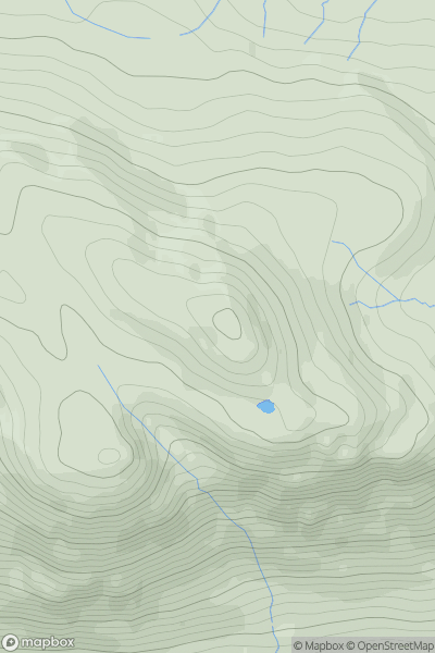 Thumbnail image for Dumyat showing contour plot for surrounding peak