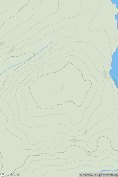 Thumbnail image for Hillswood Hill showing contour plot for surrounding peak