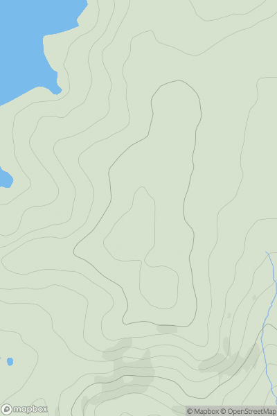 Thumbnail image for Broom Lane showing contour plot for surrounding peak