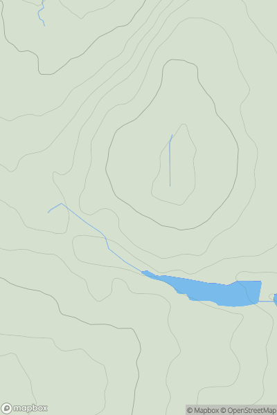 Thumbnail image for Chellow Heights showing contour plot for surrounding peak