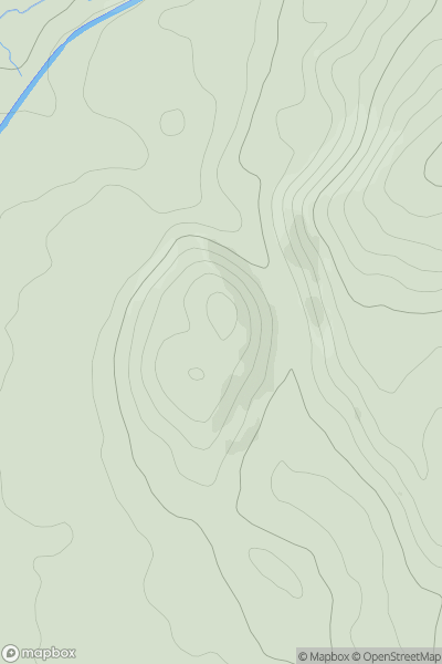 Thumbnail image for Whitemoor Hill showing contour plot for surrounding peak