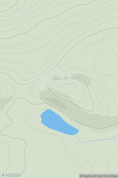 Thumbnail image for Dumglow showing contour plot for surrounding peak