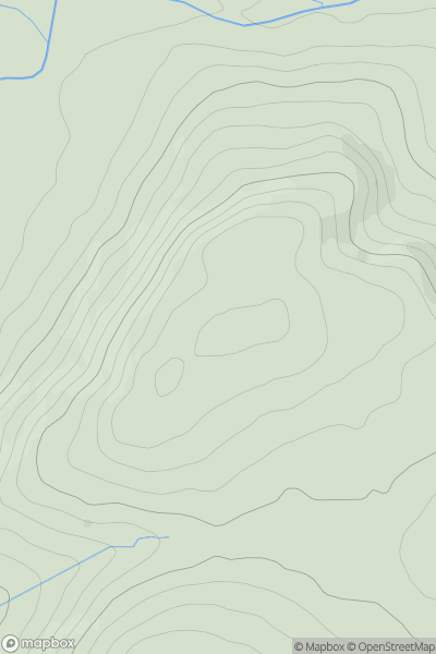 Thumbnail image for Mossthwaite Fell showing contour plot for surrounding peak