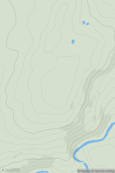 Thumbnail image for Mottram Hill showing contour plot for surrounding peak