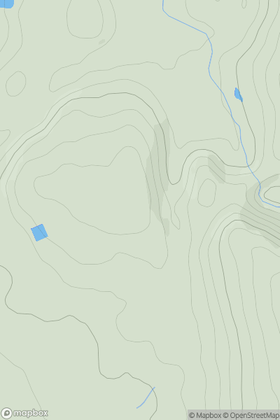 Thumbnail image for Heights Barn Hill showing contour plot for surrounding peak